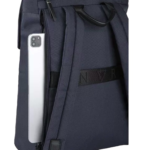 Bugatti Reborn Navy Blue Lightweight Multi-Pocket Lined Book Bag Backpack - Picture 14 of 16